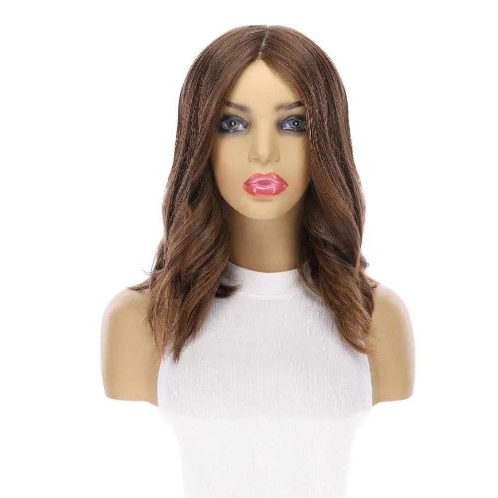16" Luxe Silk Top Wig #8 Warm Medium Brown