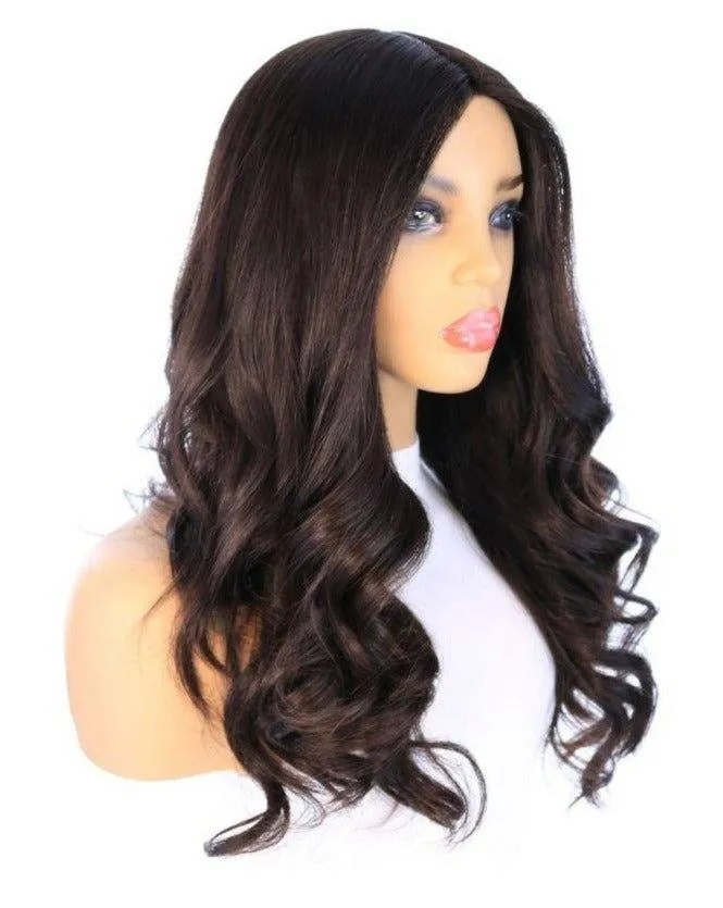 24" Gisele Silk Top Wig Soft Black