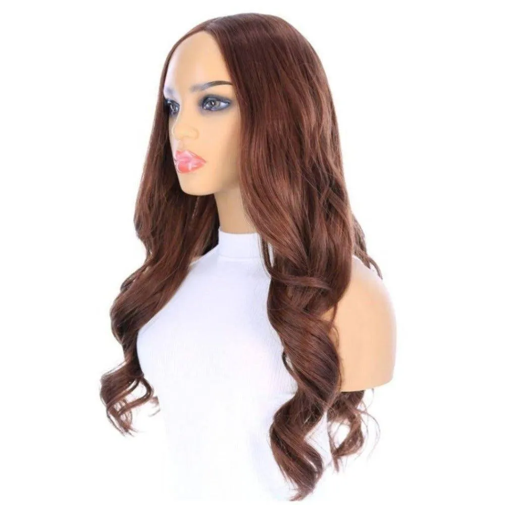 26" Amber Silk Top Wig Auburn