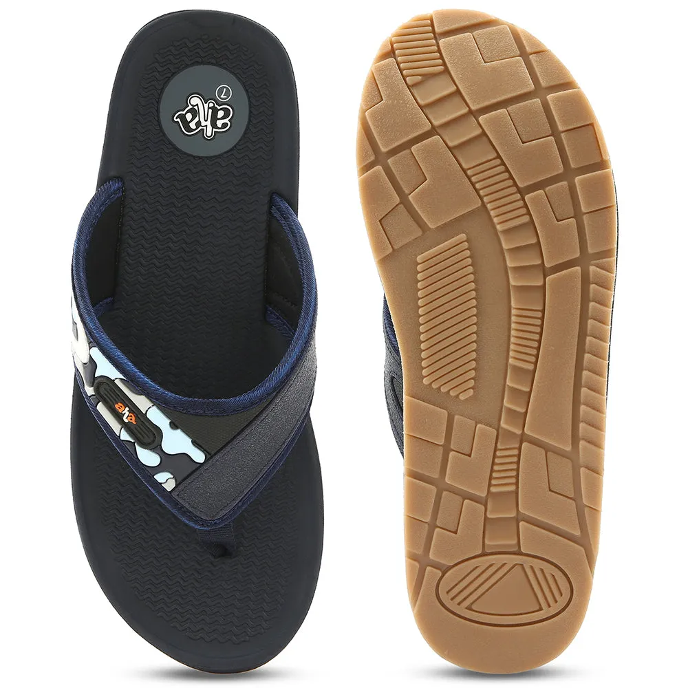 A-HA Navy Blue Casual Slipper For Men ANCO-7 By Liberty