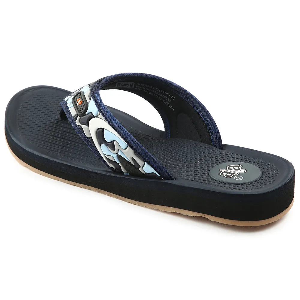 A-HA Navy Blue Casual Slipper For Men ANCO-7 By Liberty