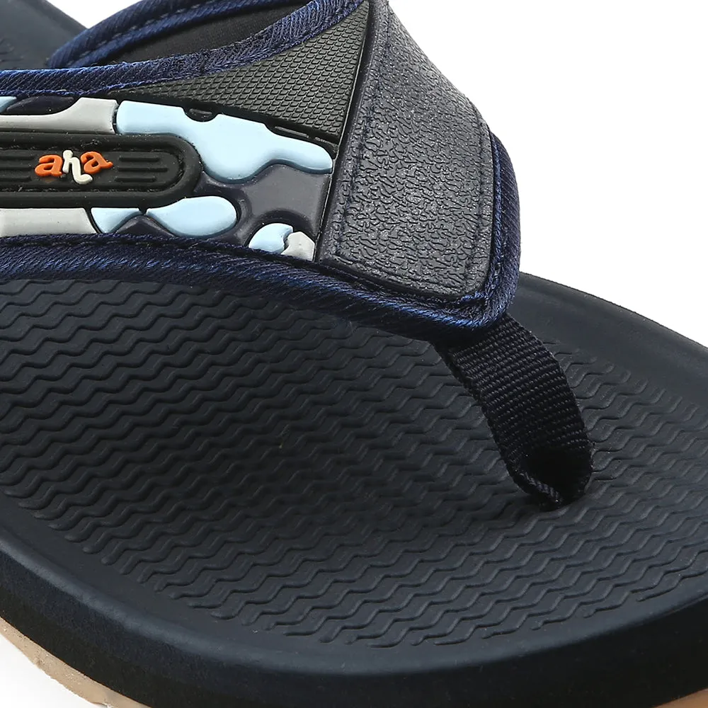 A-HA Navy Blue Casual Slipper For Men ANCO-7 By Liberty