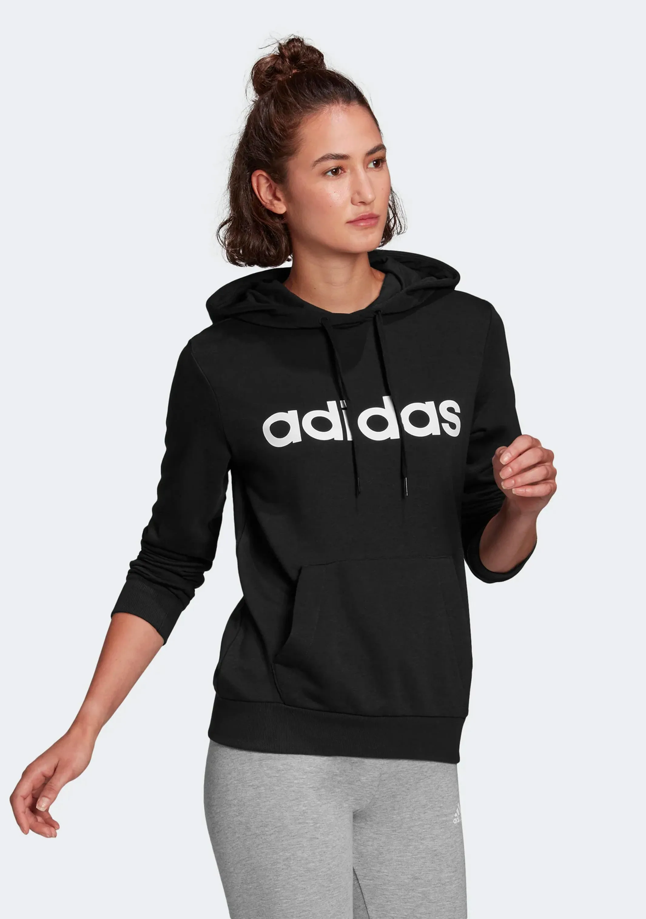 Adidas Women's Essentials Linear Cotton Hoodie