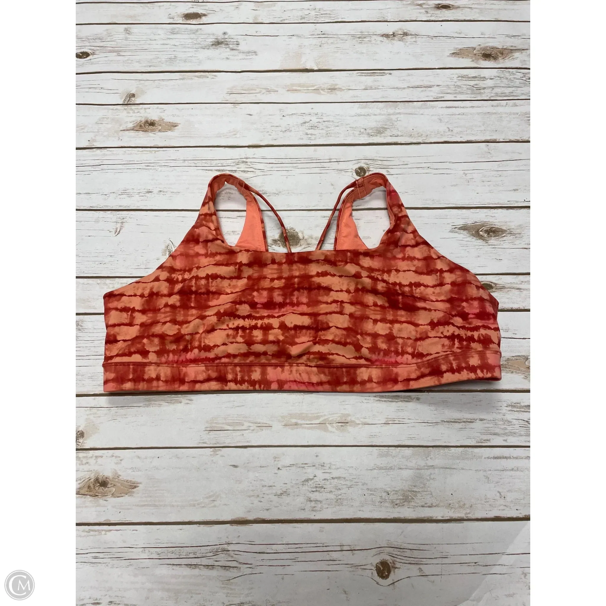 Athletic Bra By Athleta In Orange, Size: 3x