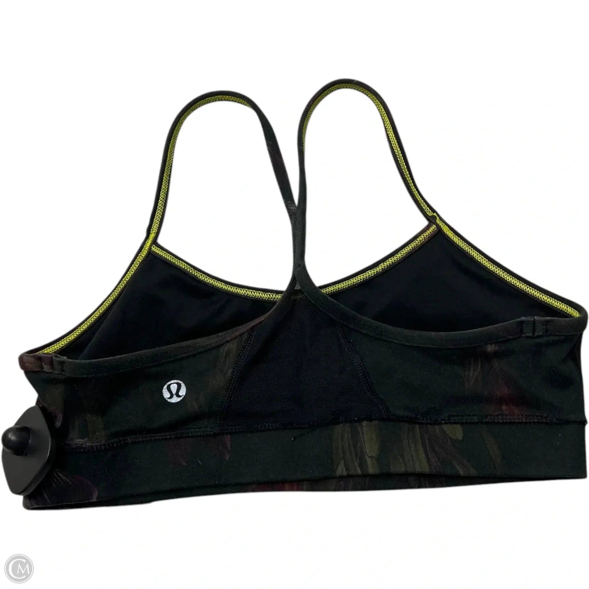 Athletic Bra By Lululemon In Green & Purple, Size: M