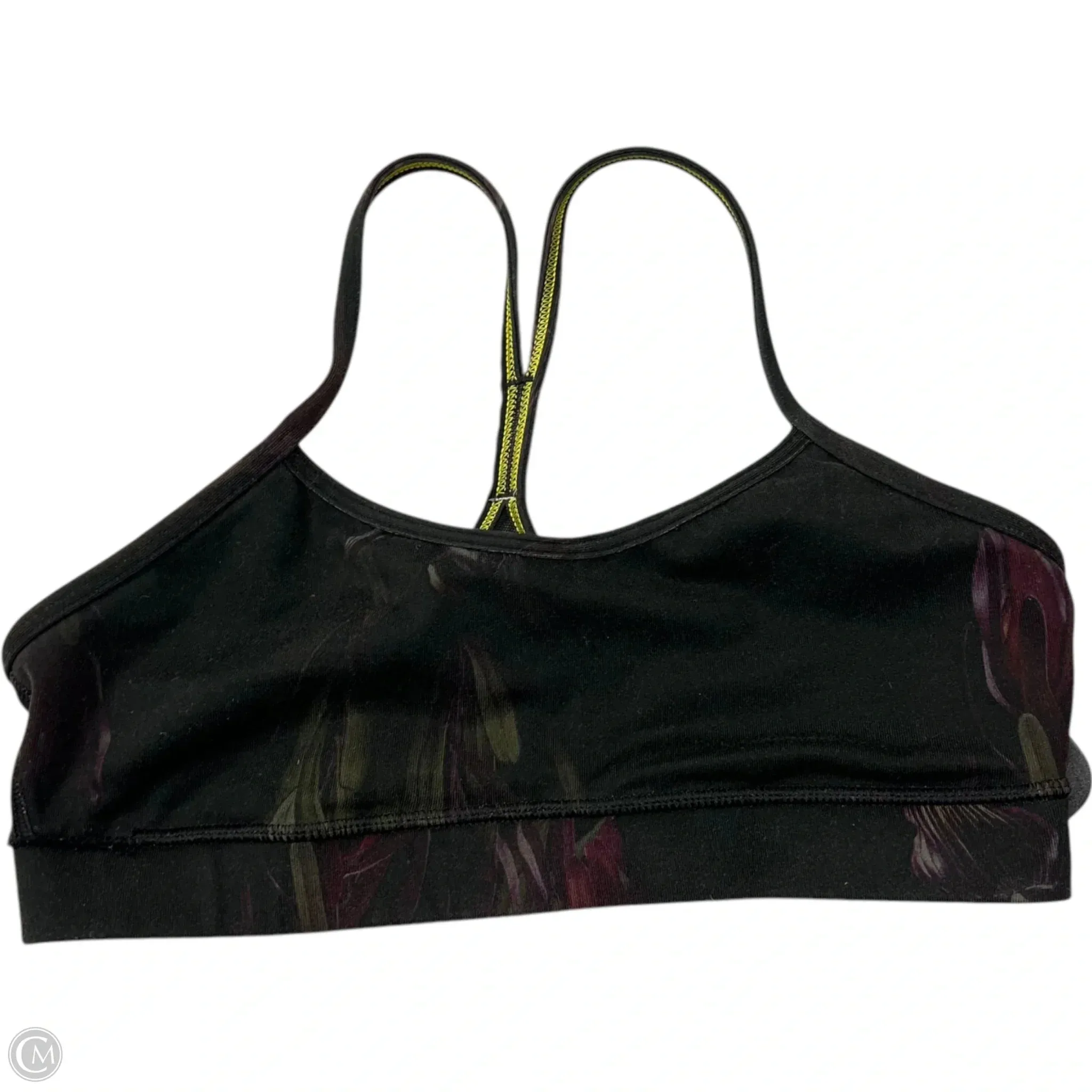 Athletic Bra By Lululemon In Green & Purple, Size: M