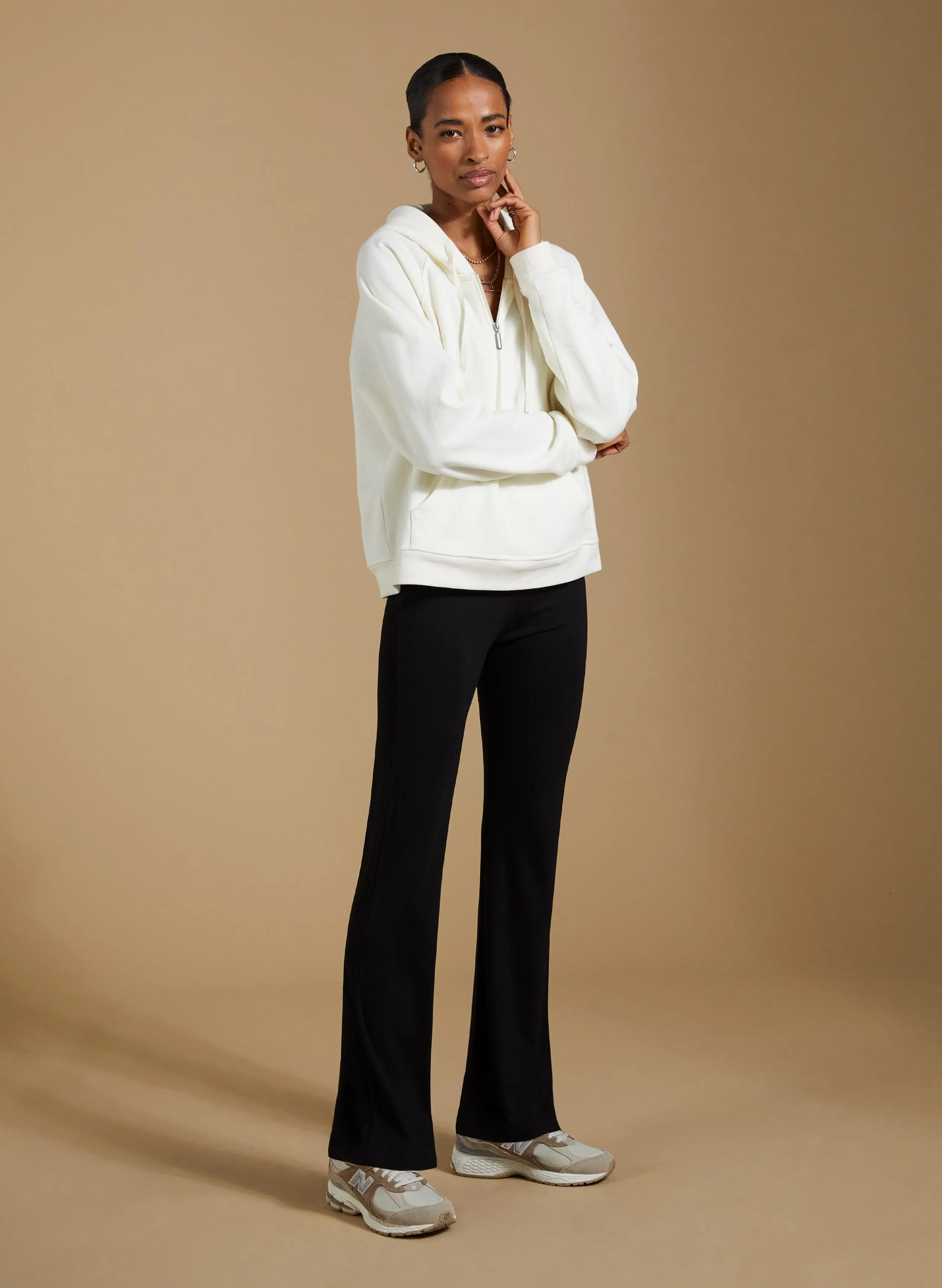 Bibii LENZING™ ECOVERO™ Flared Leggings | Caviar Black
