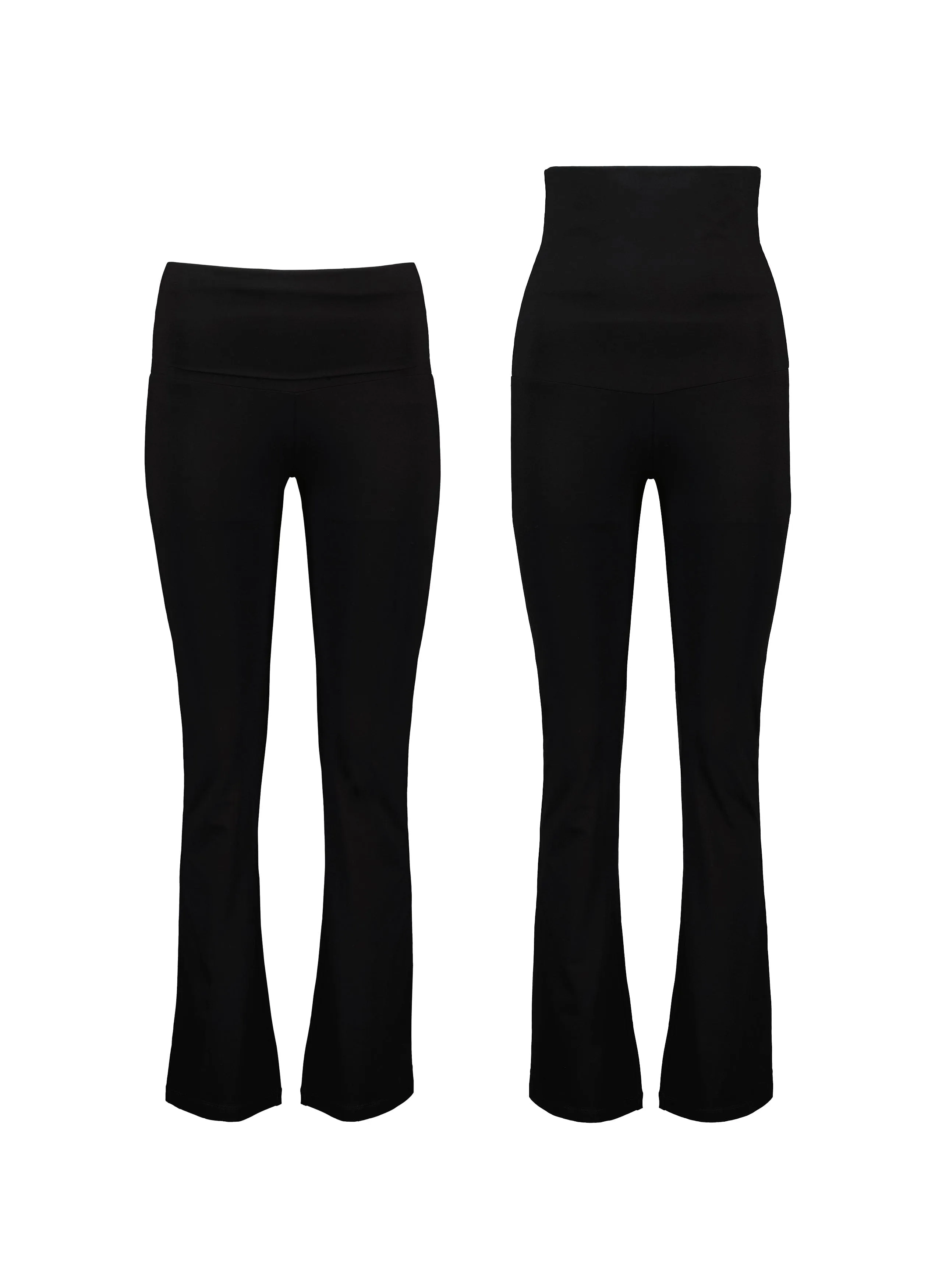 Bibii LENZING™ ECOVERO™ Flared Leggings | Caviar Black