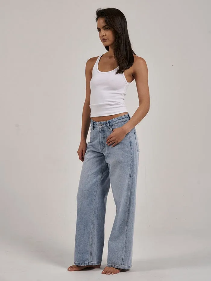 Billie Low Rise Baggy Jean - Ash Blue