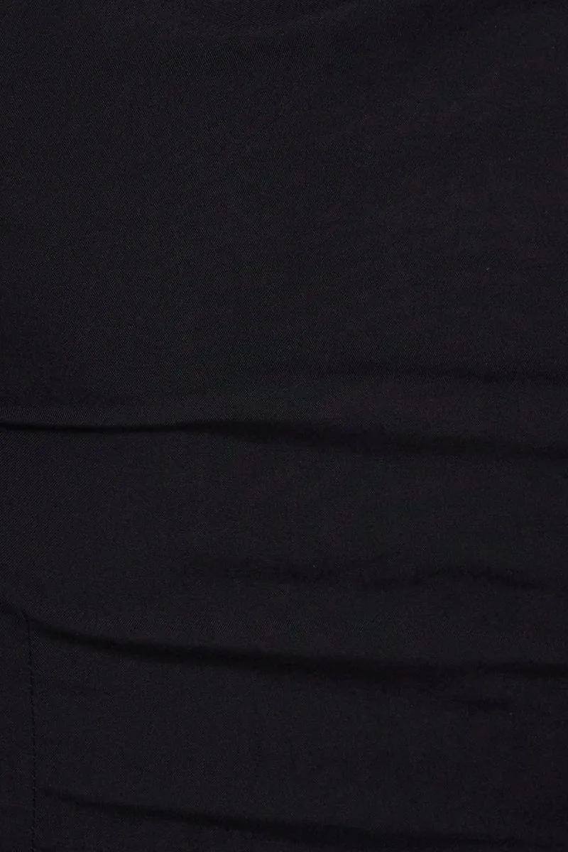 Black Crop Bolero Short Sleeve