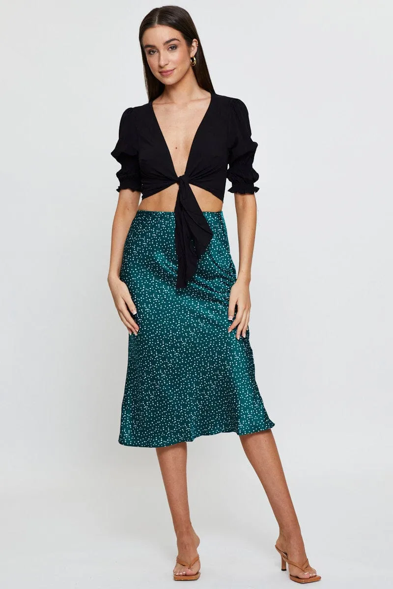 Black Crop Bolero Short Sleeve