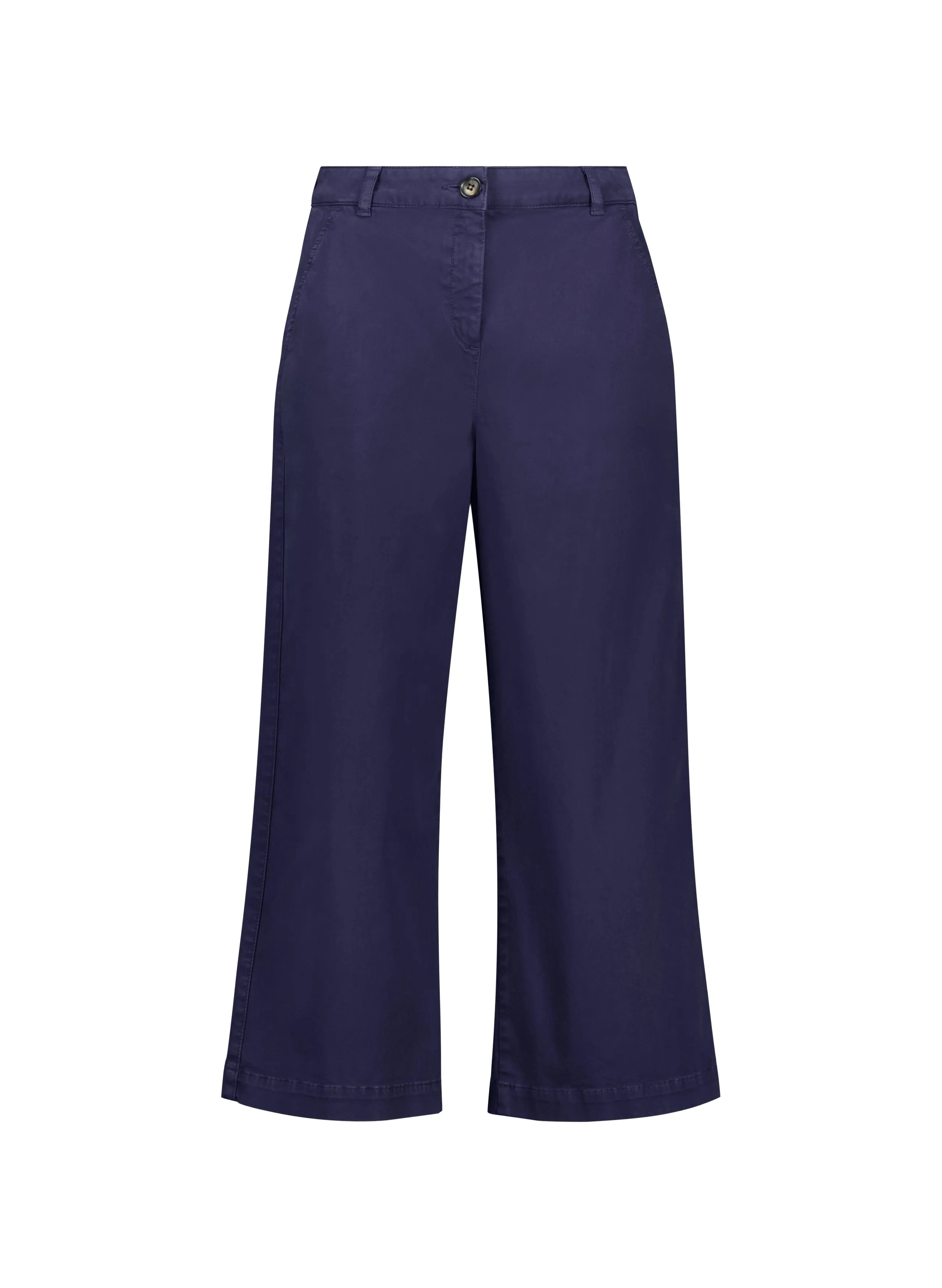 Brielle Organic Cotton Wide Leg Trousers | Deep Indigo