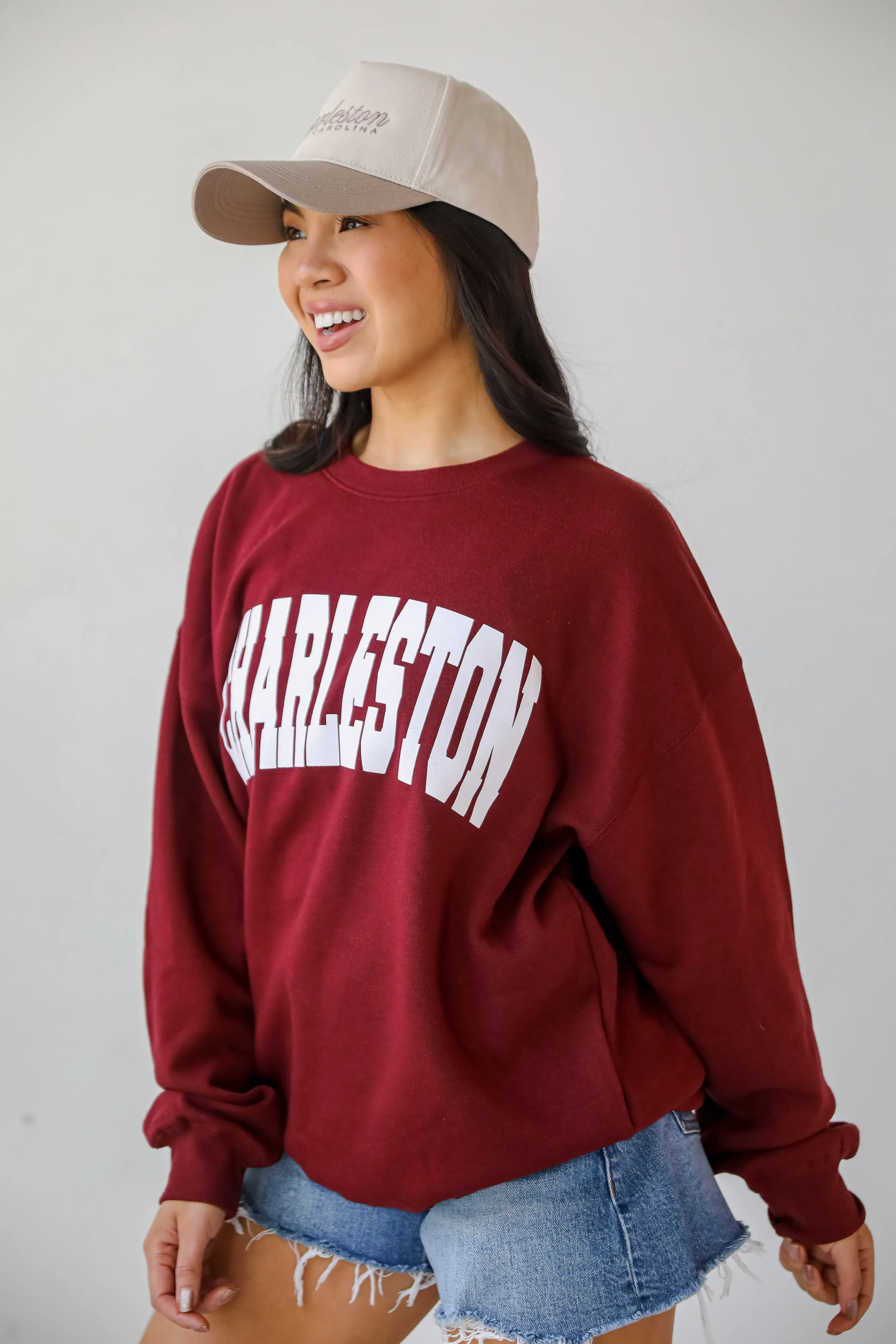 Burgundy Charleston Sweatshirt