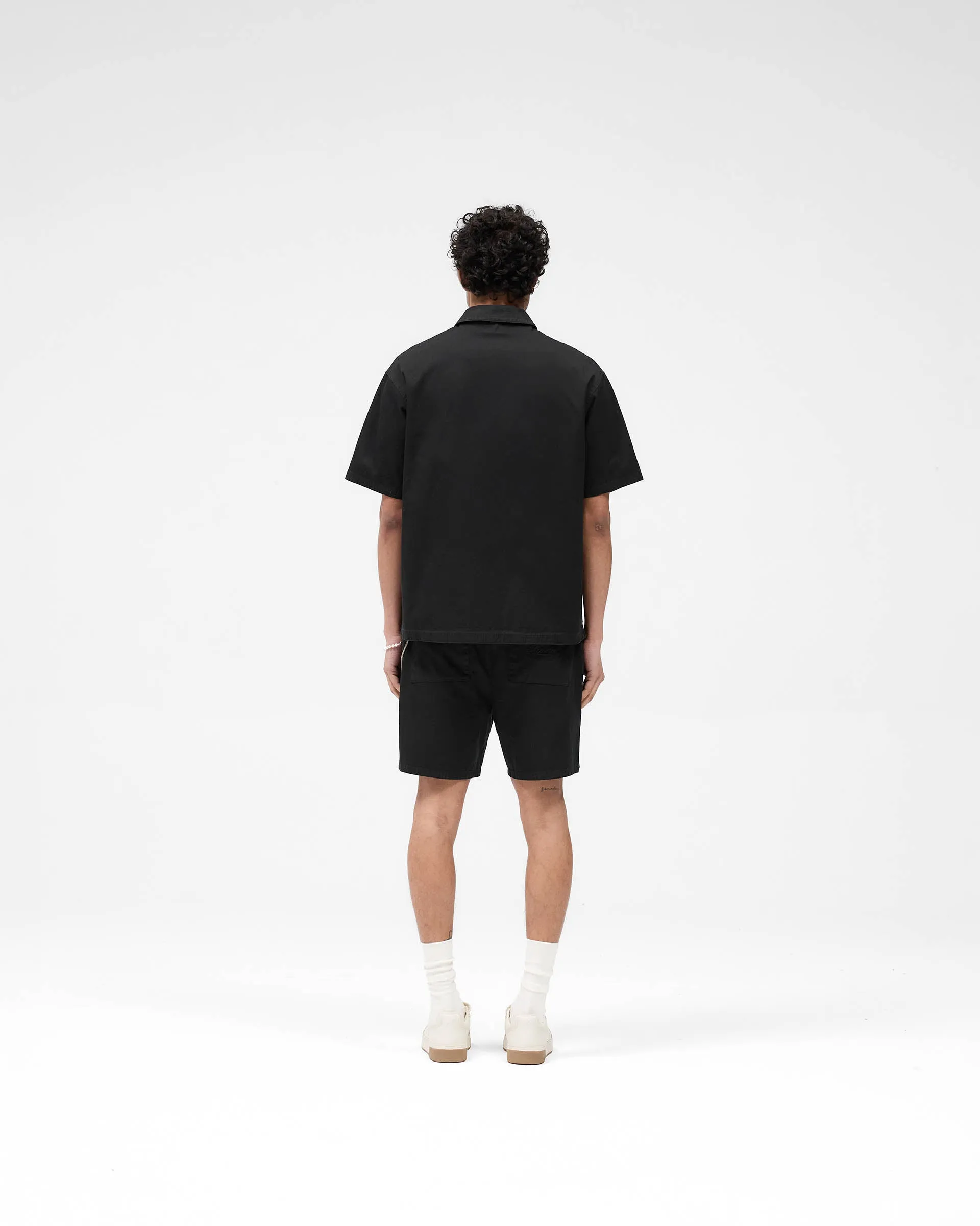 Cotton Tailored Short - Jet Black
