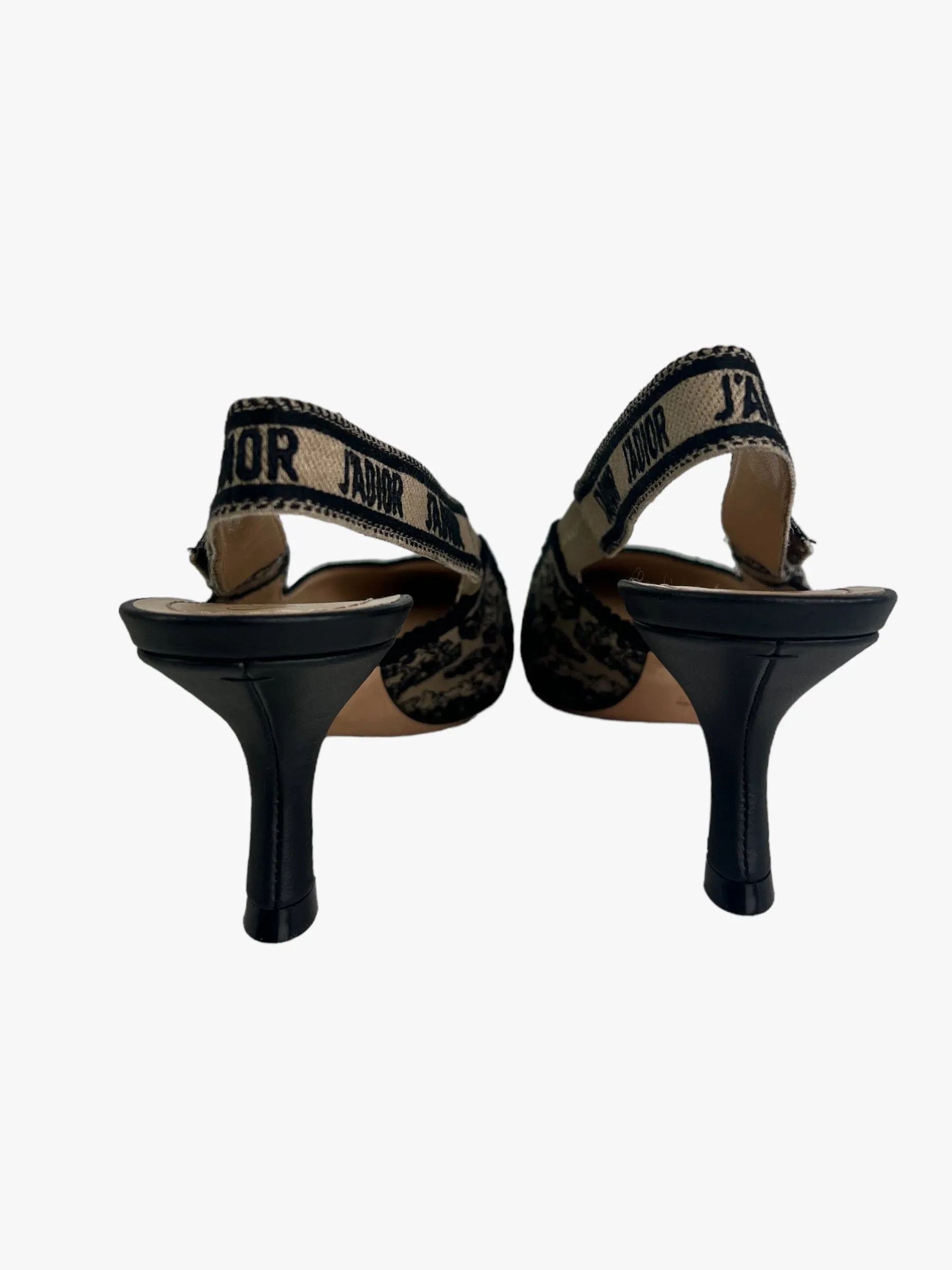 Dior J'Adior Sling 65 Size UK 4 Plan de Paris Print Shoes