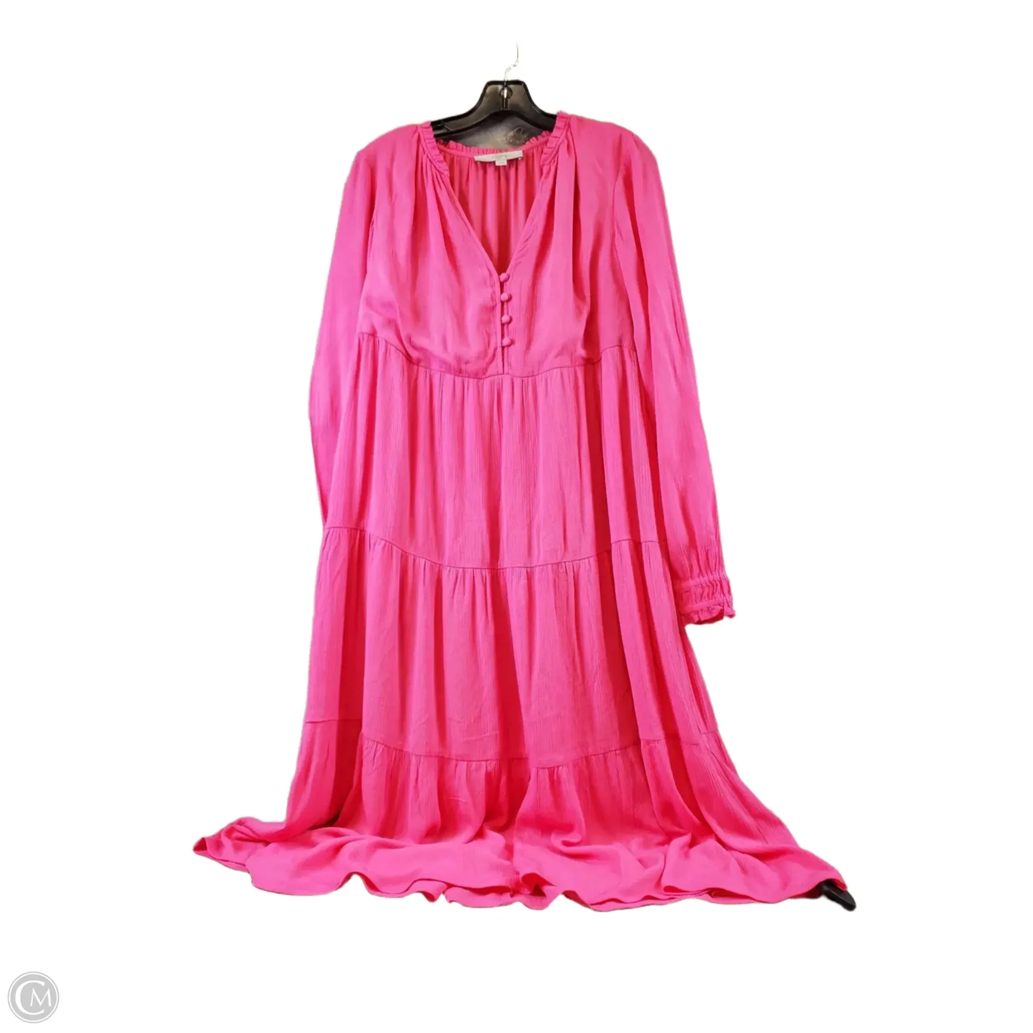Dress Casual Maxi By Loft In Pink, Size: Xs