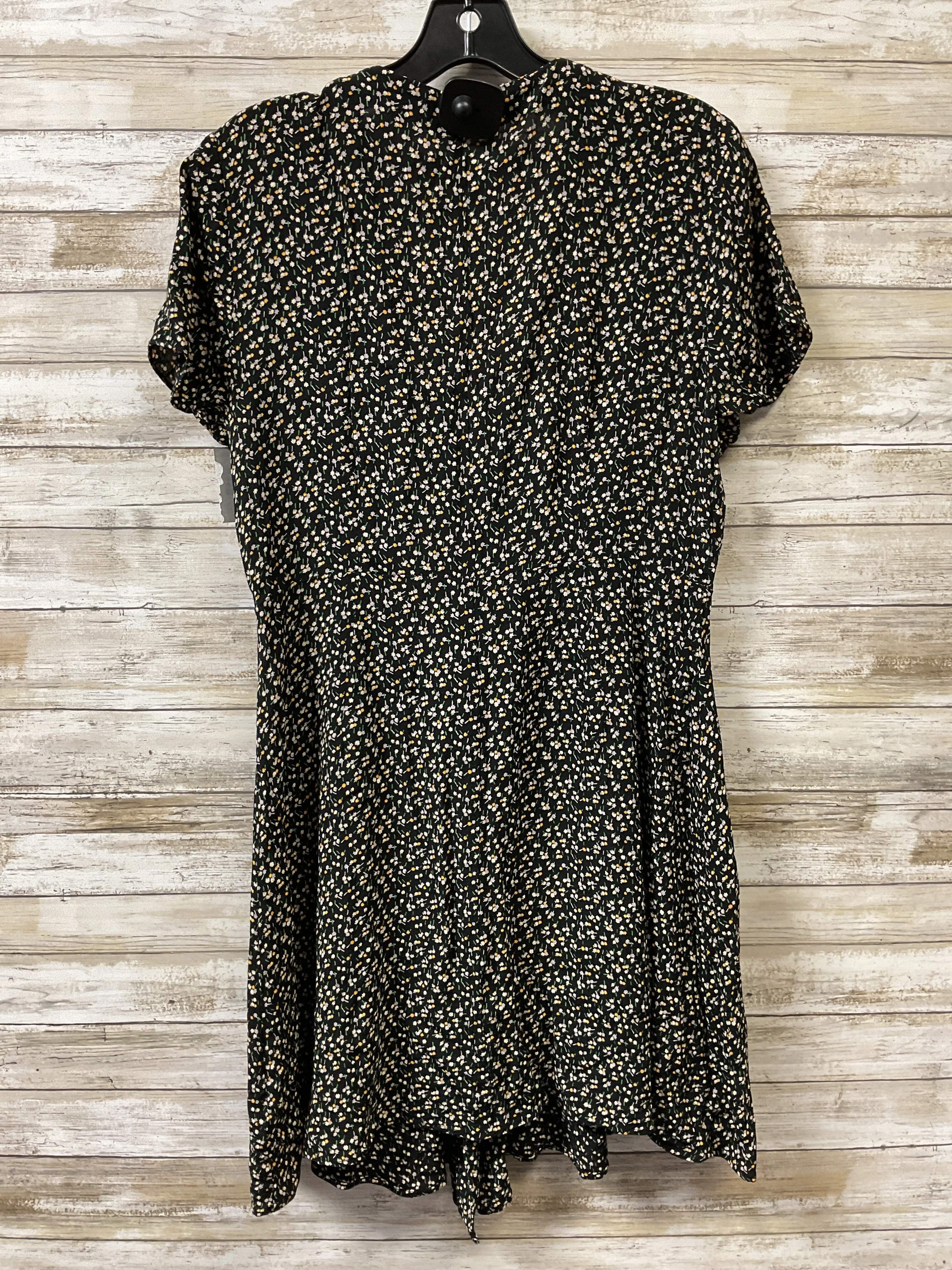 Dress Casual Short By Madewell In Black & Orange, Size:12