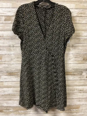 Dress Casual Short By Madewell In Black & Orange, Size:12