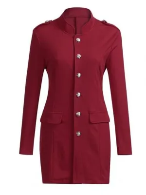 Fashion Simple Office Lady Lapel Suit Coat