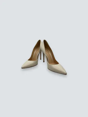 Giannvito Rossi Size 36.5 Cream Leather Shoes