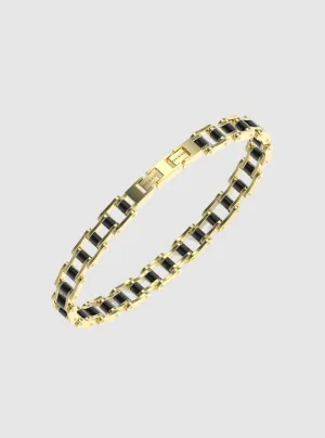 Gold Silver Bicycle Chain Bracelet