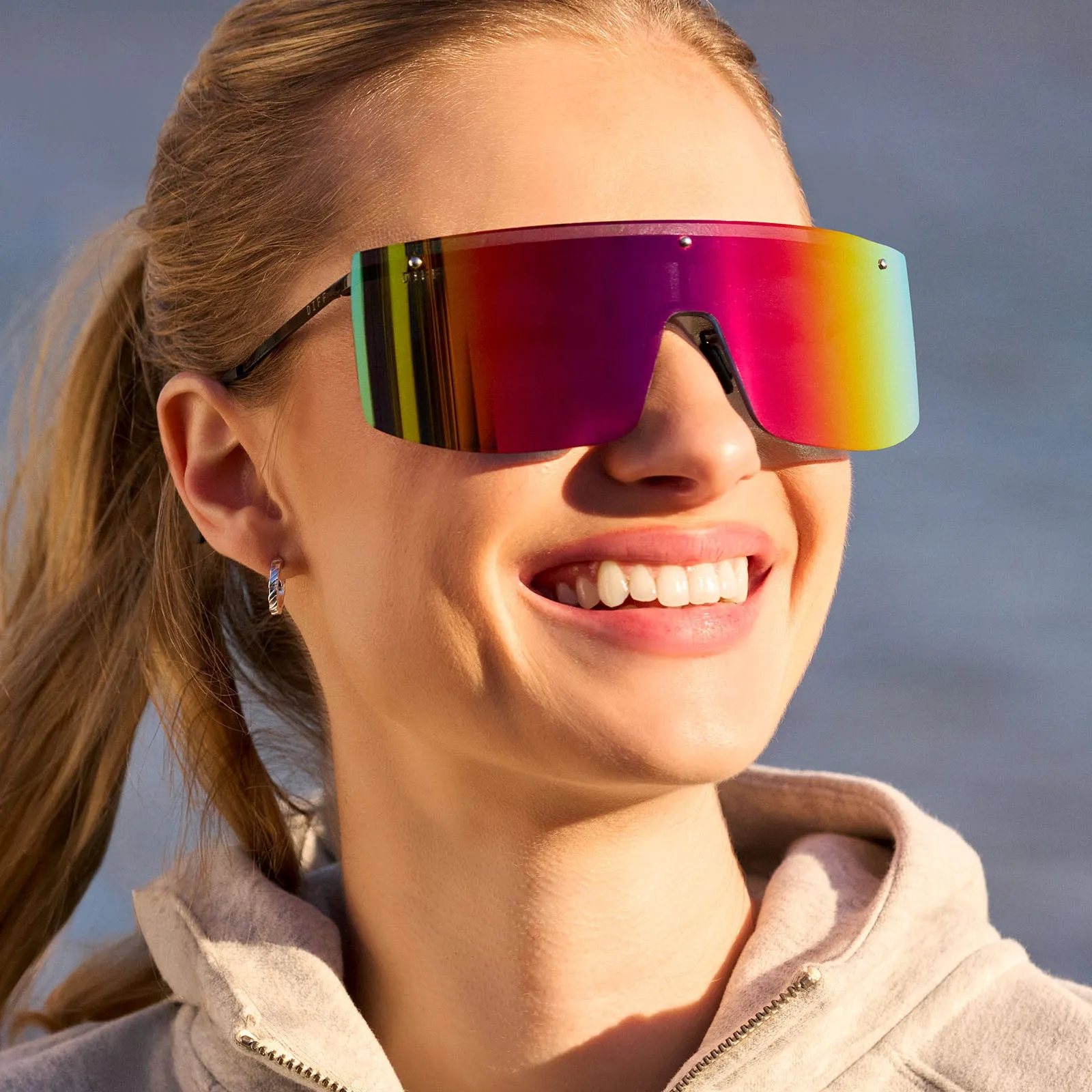 GRANDSLAM - BLACK   RAINBOW MIRROR   POLARIZED SUNGLASSES