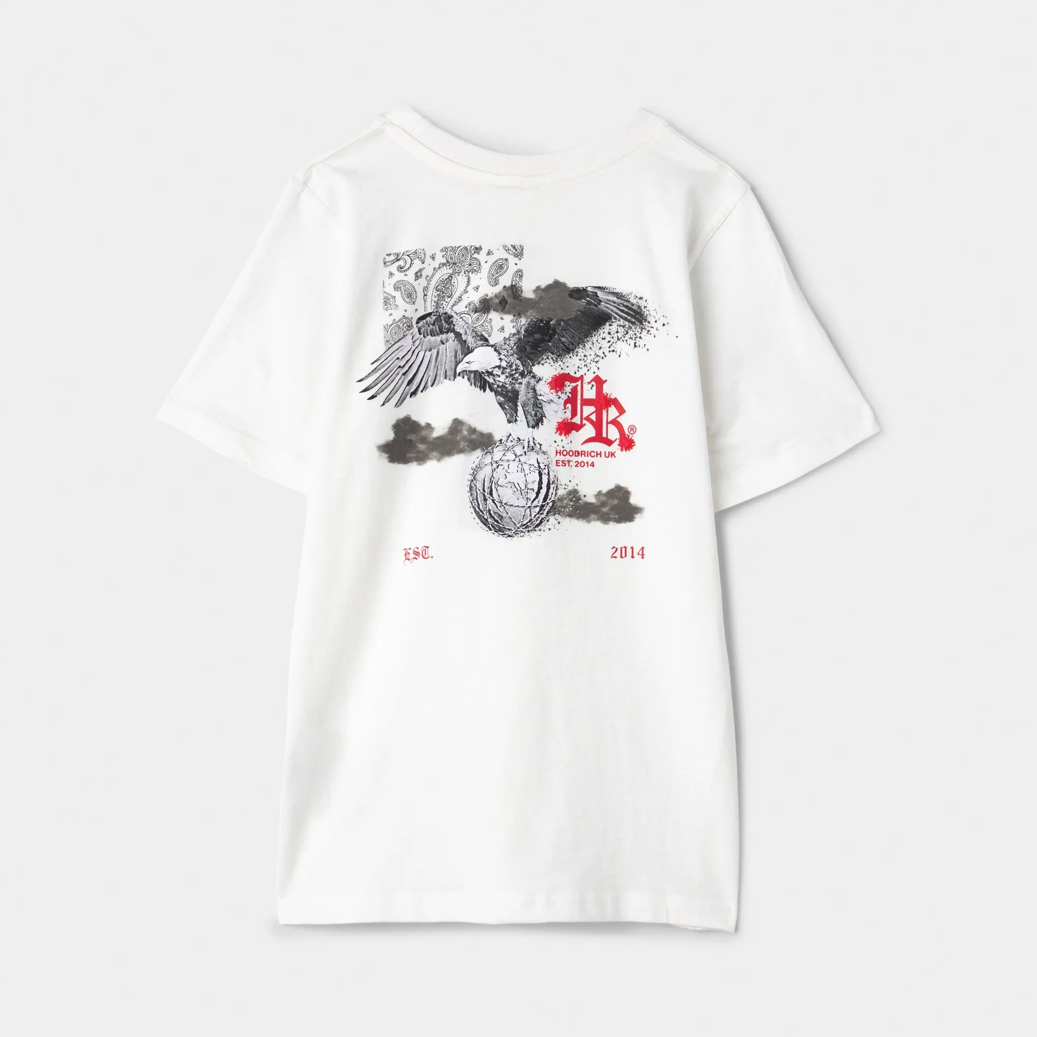 Hoodrich Juniors' Flight Tee White / Black - Lychee