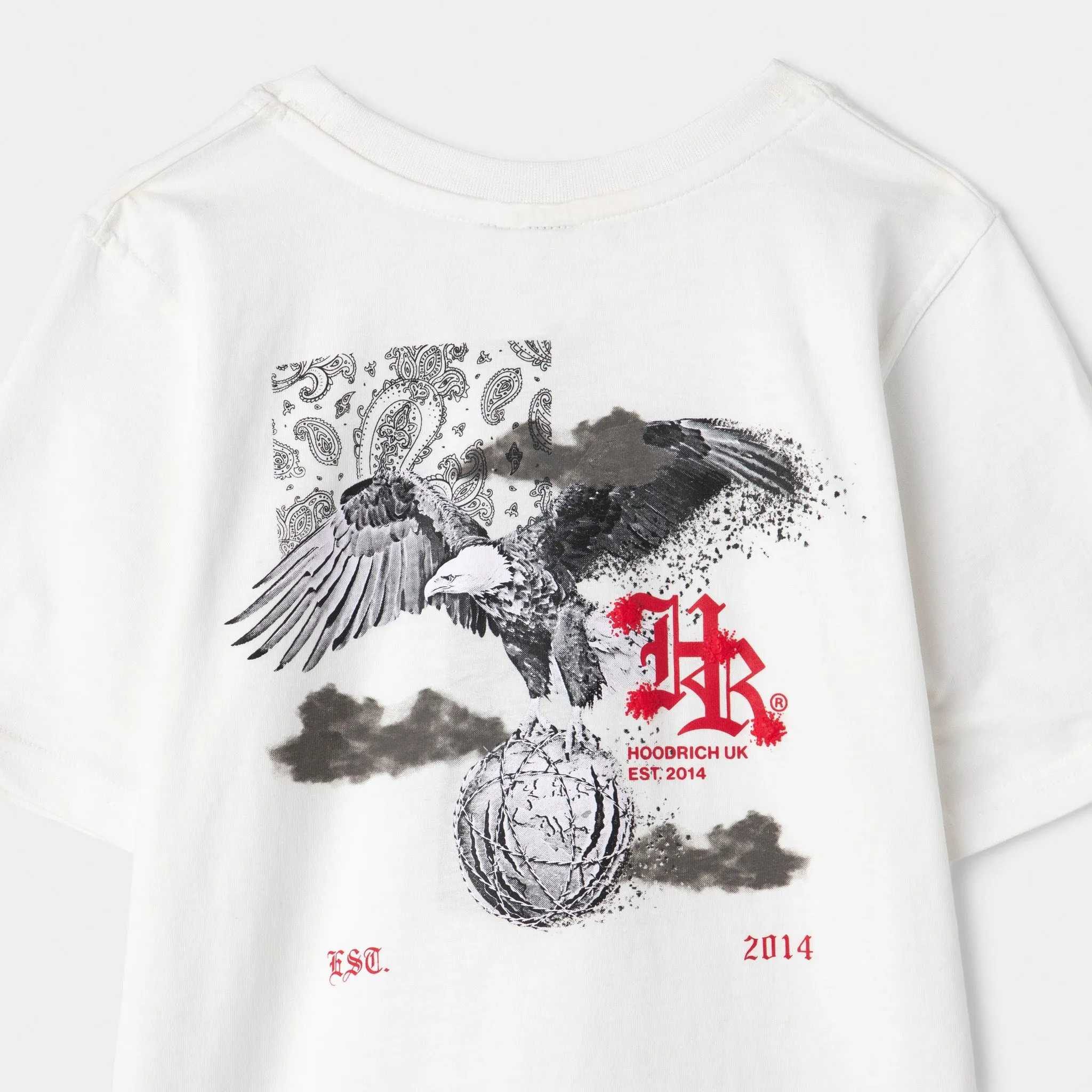 Hoodrich Juniors' Flight Tee White / Black - Lychee