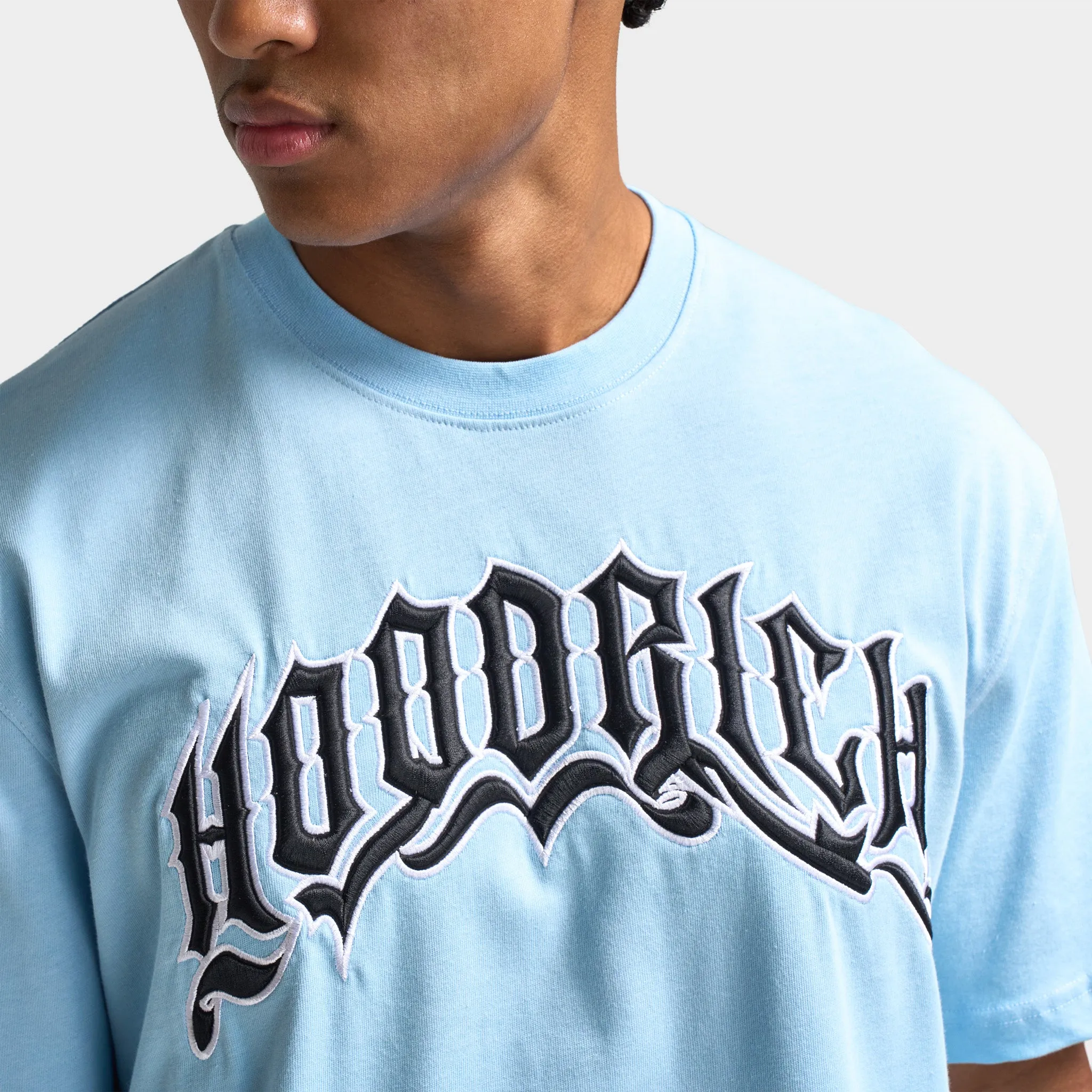Hoodrich Ritual Embroidered T-Shirt Clear Sky / Black
