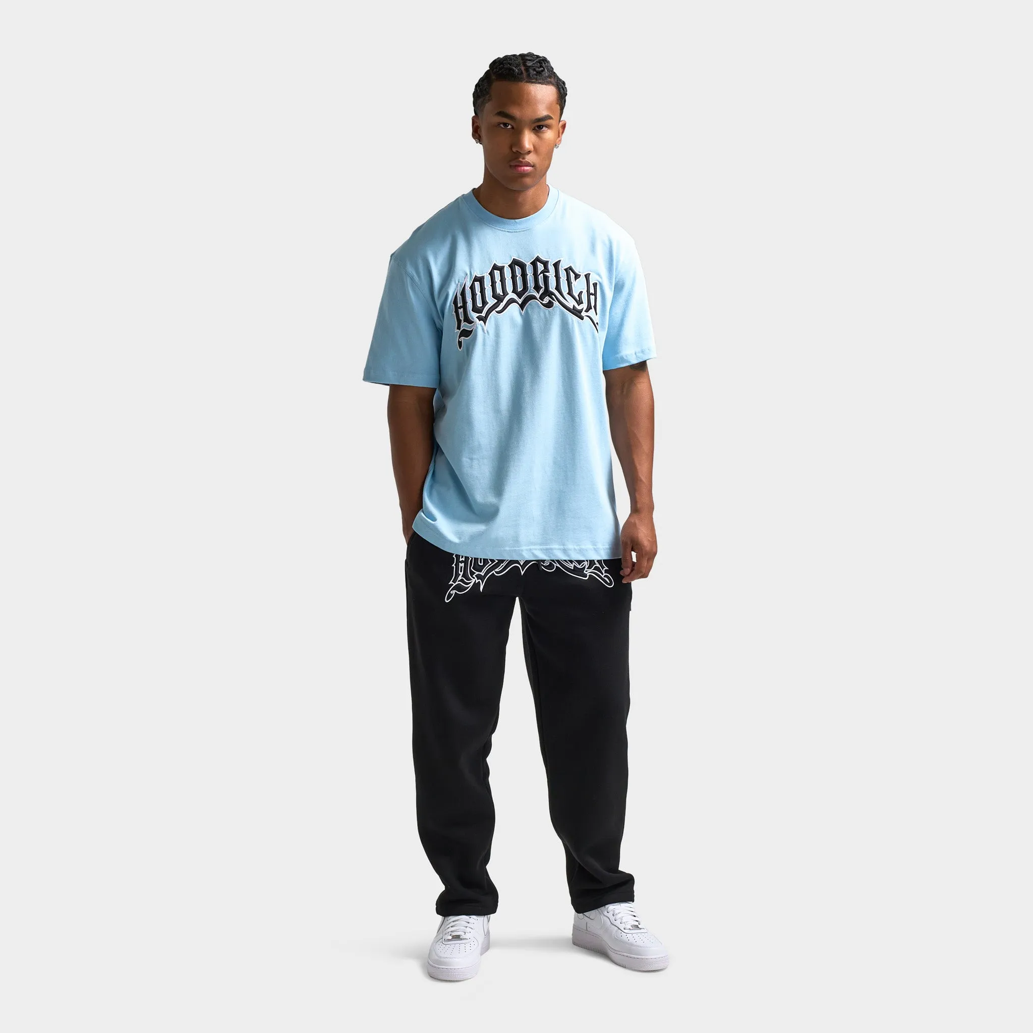 Hoodrich Ritual Embroidered T-Shirt Clear Sky / Black