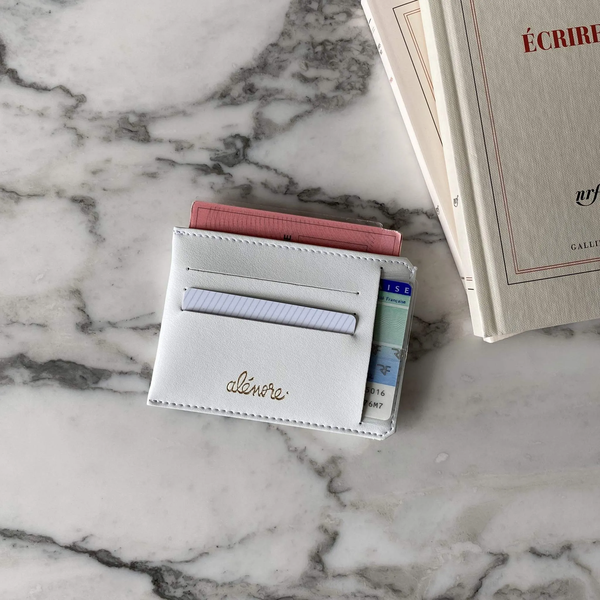 Jasmin Vegan Apple Leather Compact Wallet | Old Pink