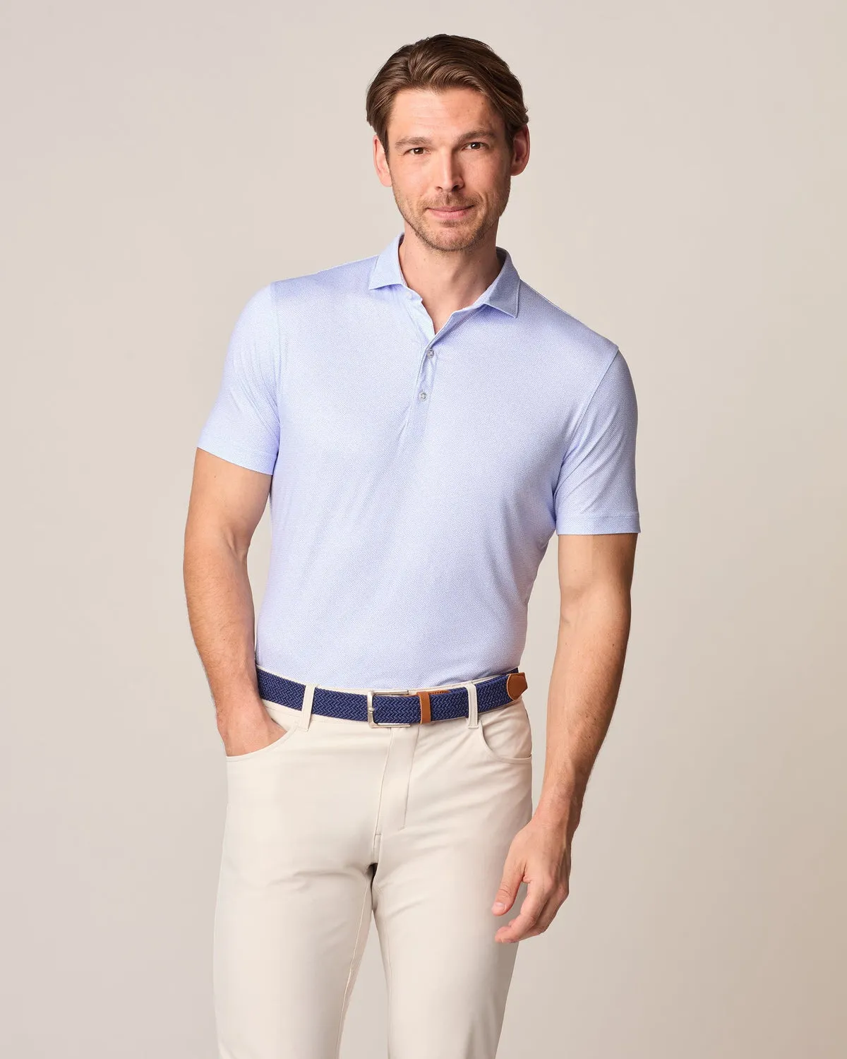 Johnnie-O Men's Julian Printed Featherweight Performance Polo