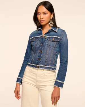 Kasey Crochet Denim Jacket