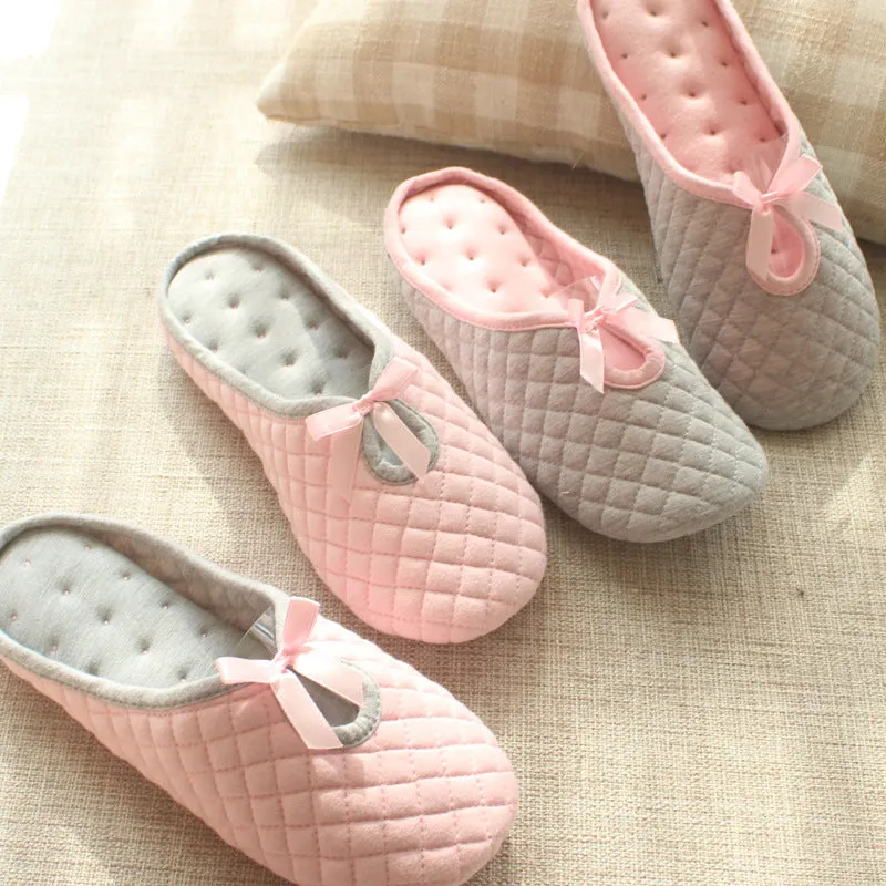 Ladies Home Cotton Slippers Spring And Summer Breathable Cotton Slippers UGG Style