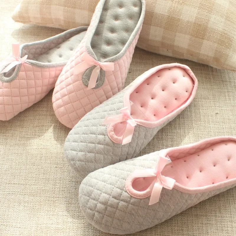 Ladies Home Cotton Slippers Spring And Summer Breathable Cotton Slippers UGG Style
