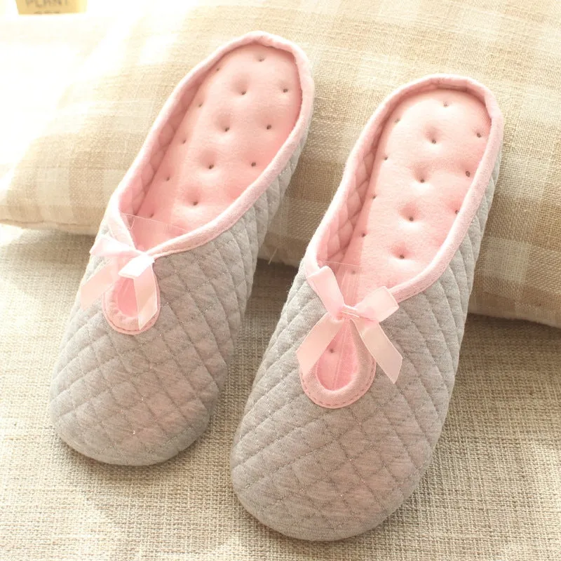 Ladies Home Cotton Slippers Spring And Summer Breathable Cotton Slippers UGG Style