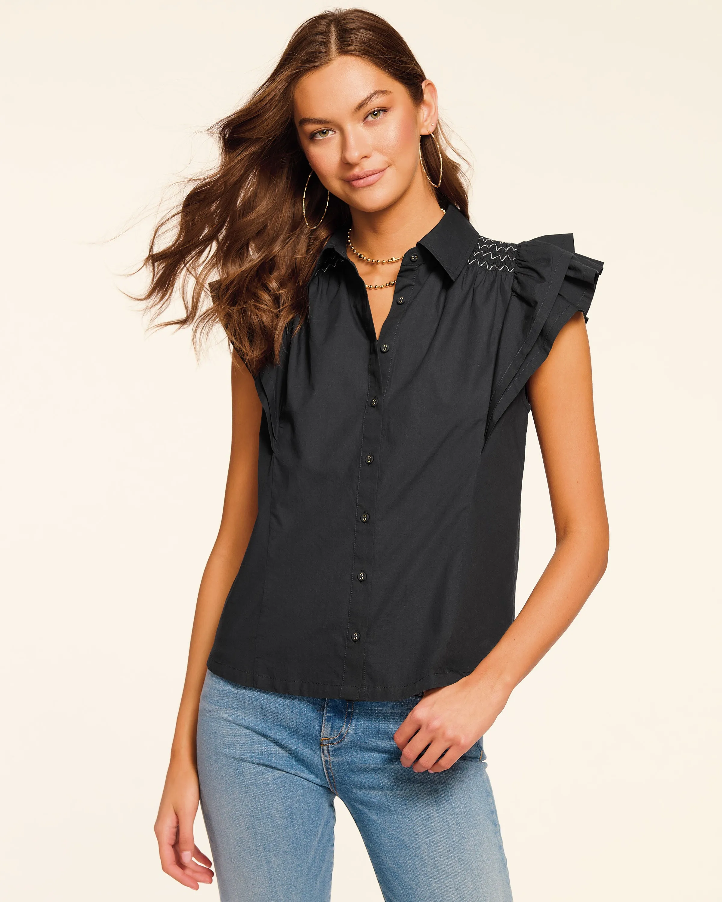 Marceline Cotton Poplin Shirt