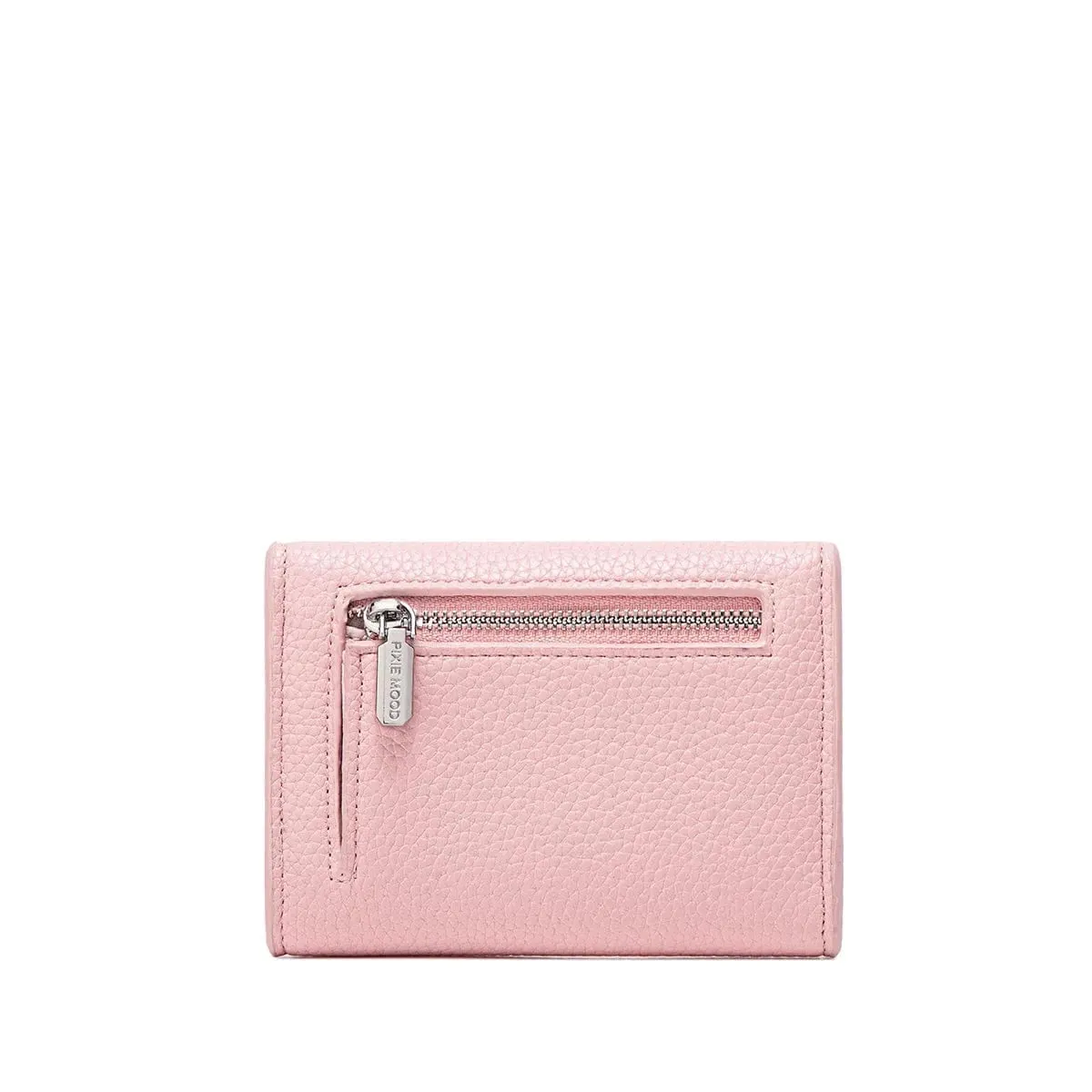 Mavis Vegan Leather Mini Wallet | Light Pink Pebbled