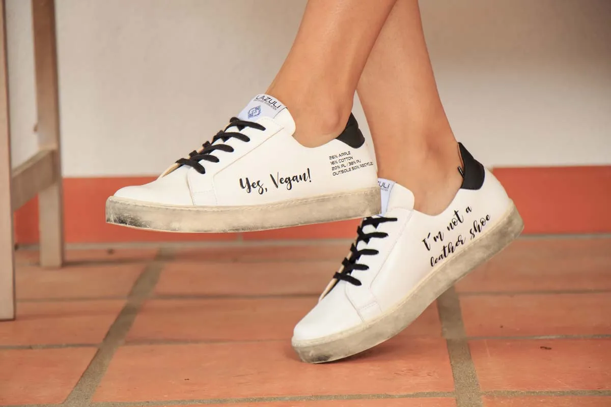My Tennis Yes Vegan Apple Leather Sneakers | Vegan
