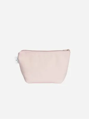 Natural Cotton Canvas Cosmetic Bag | Blush Pink