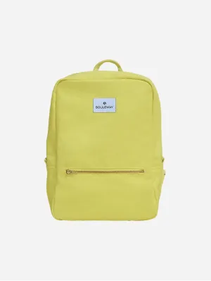 Natural Cotton Canvas Daypack | Bright Lemon