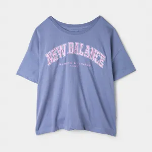 New Balance Junior Girls' Club Tee Dusk Shower