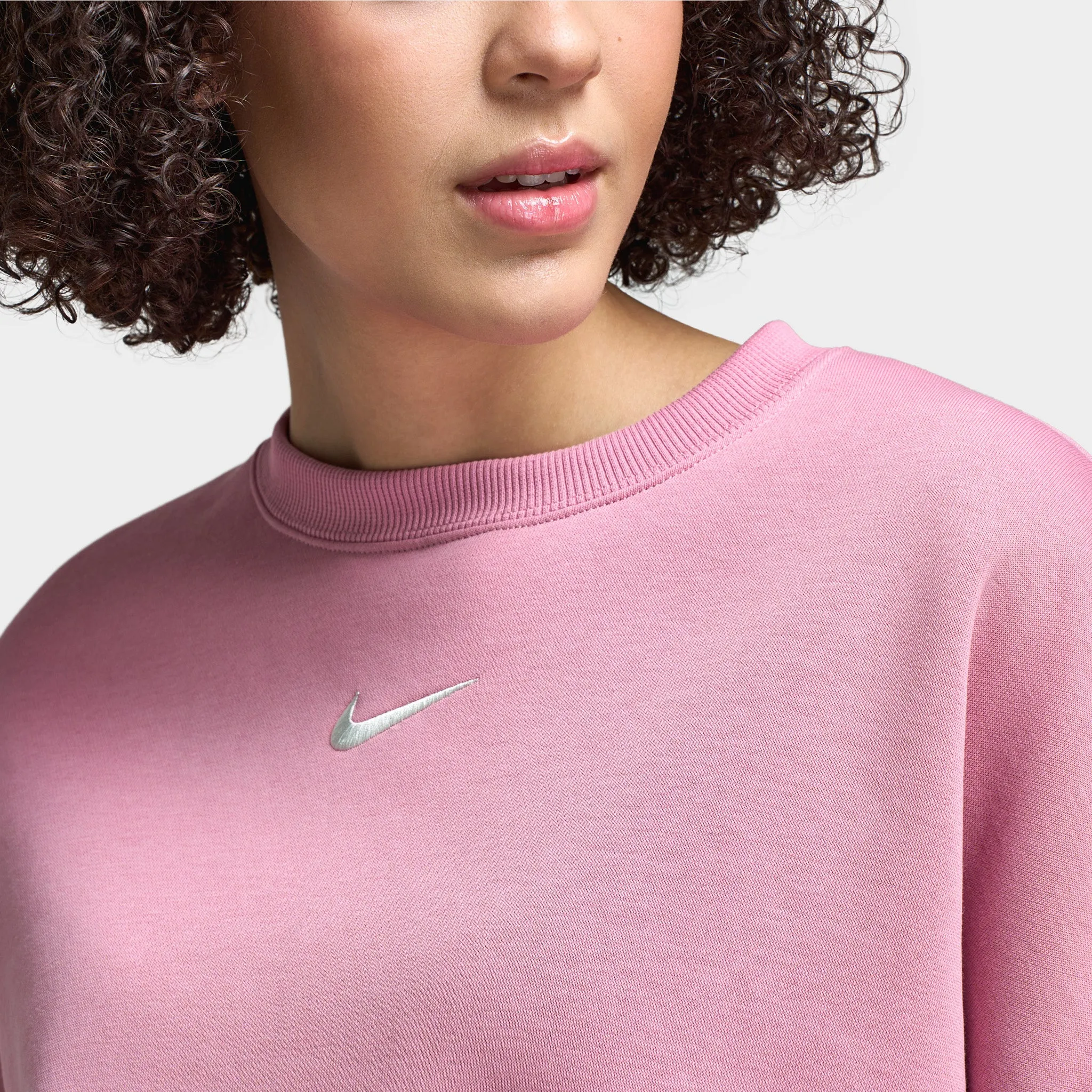Nike Sportswear Women's Over-Oversized Crewneck Sweatshirt Elemental Pink / Sail