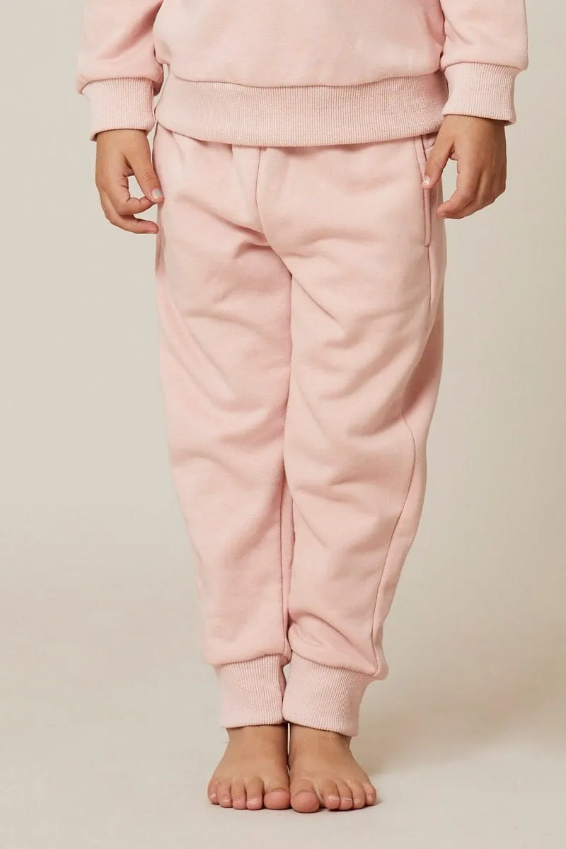 Pink Kids Track Pants
