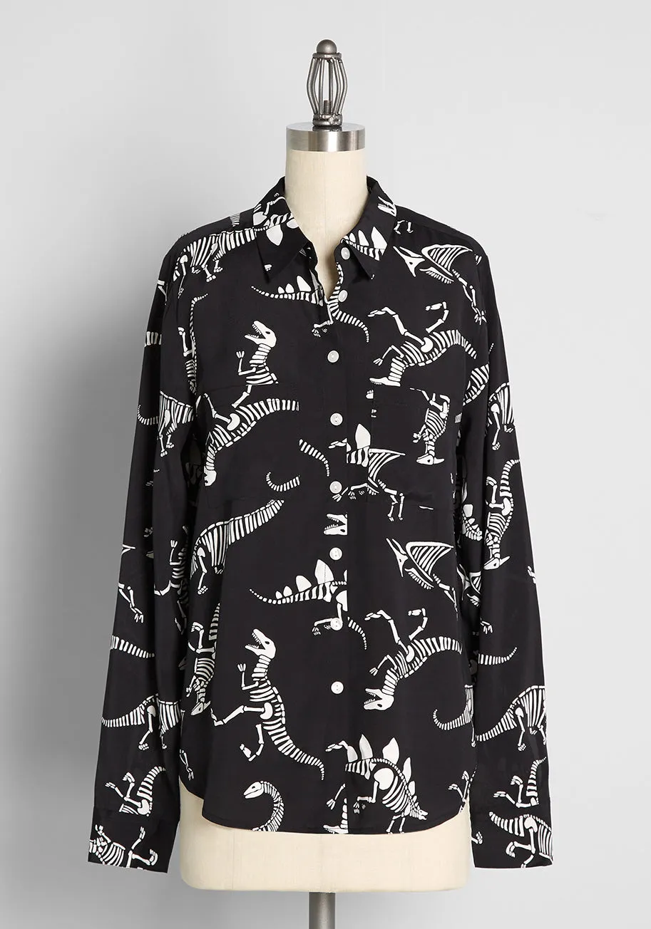 Pristine Dreams Button-Up Shirt
