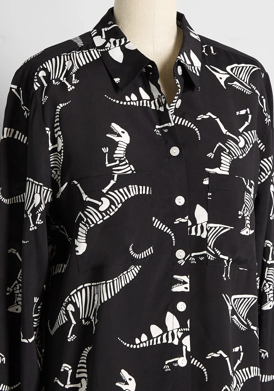 Pristine Dreams Button-Up Shirt