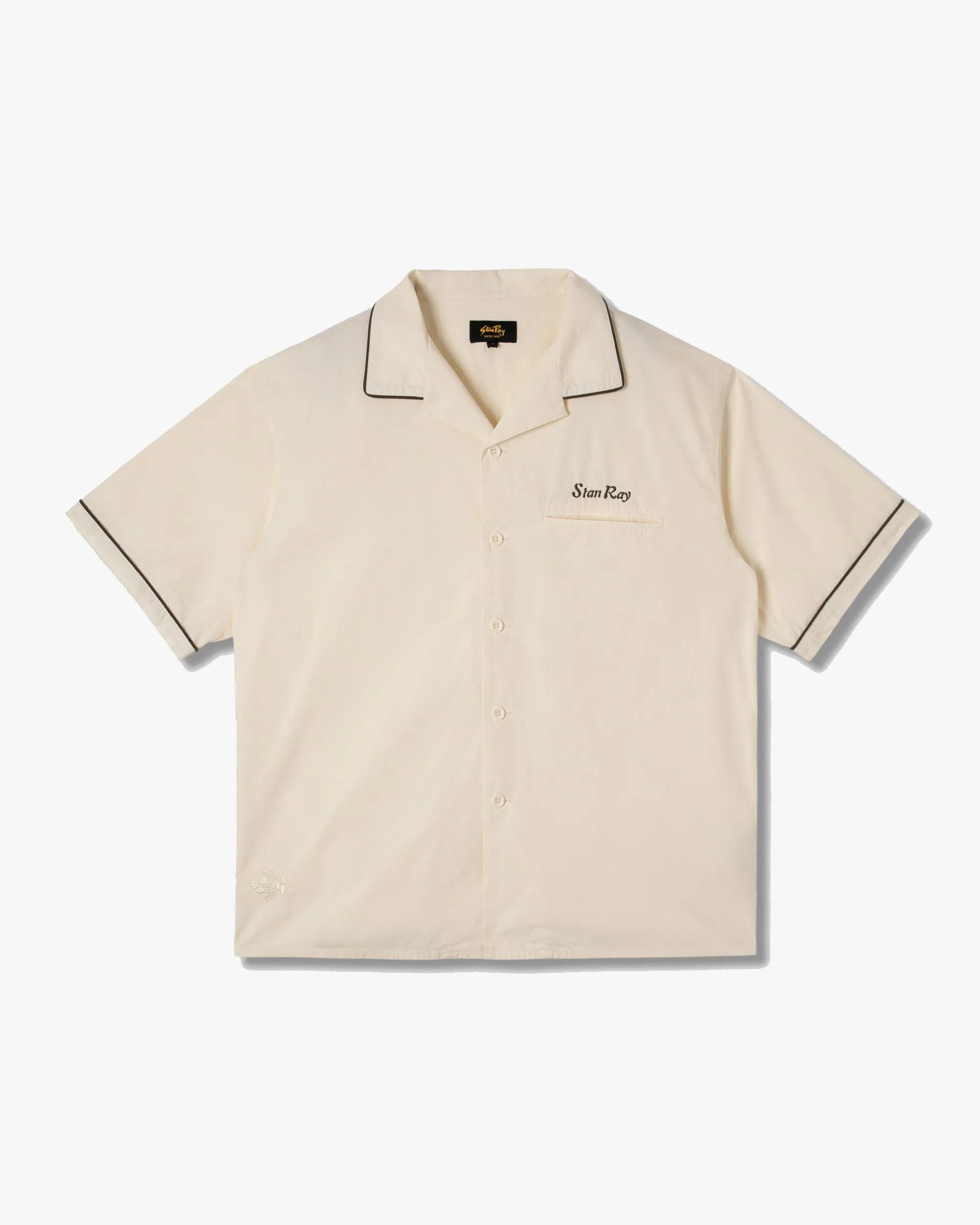 Stan Ray Bowling Shirt - Natural / Matt Black