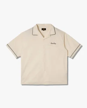Stan Ray Bowling Shirt - Natural / Matt Black