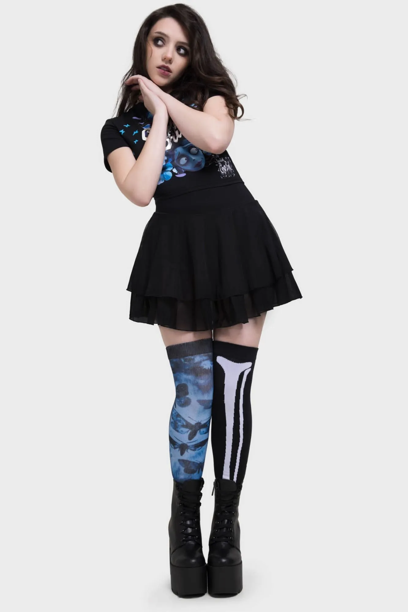 Swarm Of Butterflies Knee High Socks
