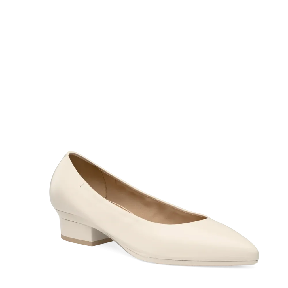 The Pump - Ivory Leather